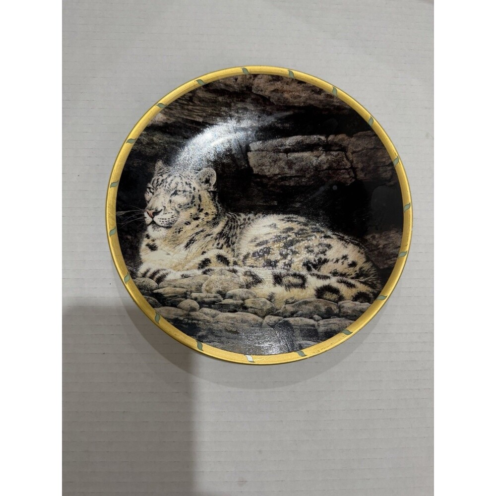 Lenox "Rocky Refuge" Guy Coheleach's Royal Cats Plate Collection 1994 Signed